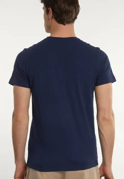 New River Woods Custom fit basic pima katoen T-shirt borstzak twilight mix -