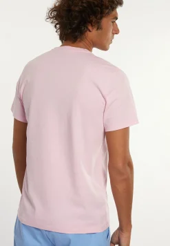 Discount River Woods Custom fit basic pima katoen T-shirt flamingo -