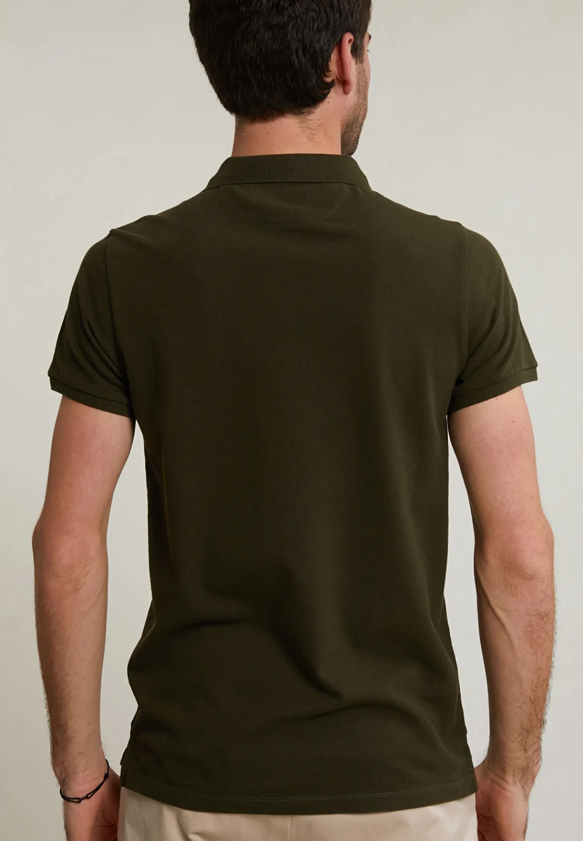 Best River Woods Custom fit basic pima katoen polo forest mix -