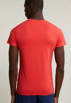 Sale River Woods Custom fit basic pima katoen T-shirt ronde hals cornell red -