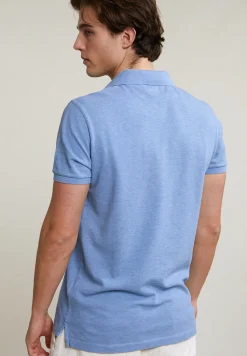 Outlet River Woods Custom fit basic pima katoen polo seashore mix -