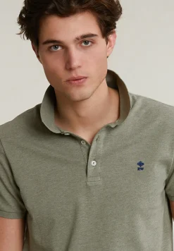 Outlet River Woods Custom fit basic pima katoen polo safari mix -