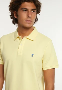Fashion River Woods Custom fit basic pima katoen polo banana -