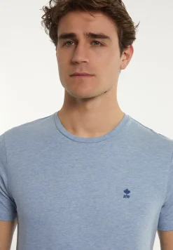 Sale River Woods Custom fit basic pima katoen T-shirt soft frost mix -
