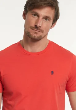Hot River Woods Custom fit basic pima katoen T-shirt punch -