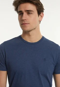 Hot River Woods Custom fit basic pima katoen T-shirt moonlight mix -