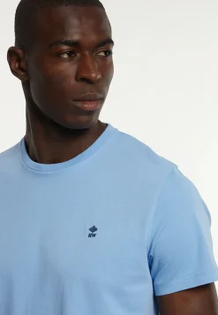 Clearance River Woods Custom fit basic pima katoen T-shirt porcelaine -