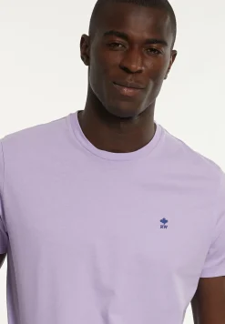 Fashion River Woods Custom fit basic pima katoen T-shirt lavender -