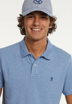 Outlet River Woods Custom fit basic pima katoen polo oase mix -