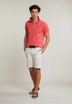 Hot River Woods Custom fit basic pima katoen polo lt sunset -