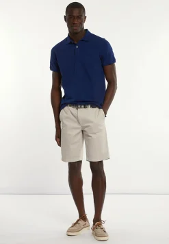 Hot River Woods Custom fit basic pima katoen polo indigo -