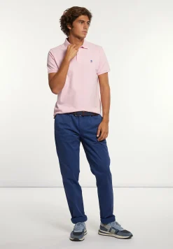 New River Woods Custom fit basic pima katoen polo flamingo -