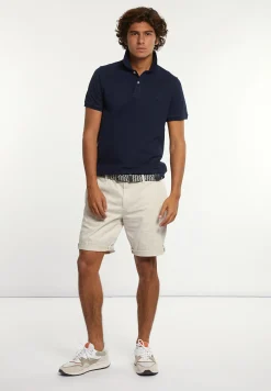 Outlet River Woods Custom fit basic pima katoen polo dk blue mix -