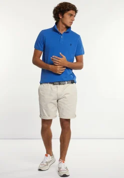 Discount River Woods Custom fit basic pima katoen polo cobalt -