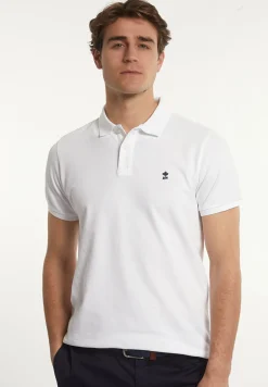 Best River Woods Custom fit basic pima katoen polo wit -