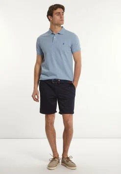 Fashion River Woods Custom fit basic pima katoen polo soft frost mix -