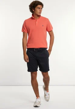 Hot River Woods Custom fit basic pima katoen polo salmon -
