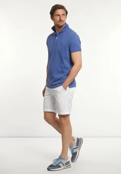 Fashion River Woods Custom fit basic pima katoen polo persian blue mix -