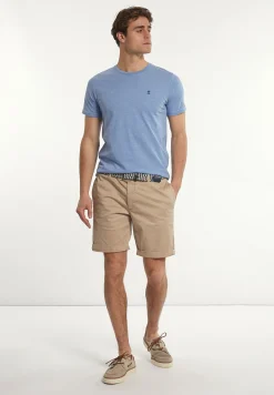 Sale River Woods Custom fit basic pima katoen T-shirt oase mix -