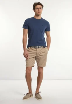 Hot River Woods Custom fit basic pima katoen T-shirt moonlight mix -