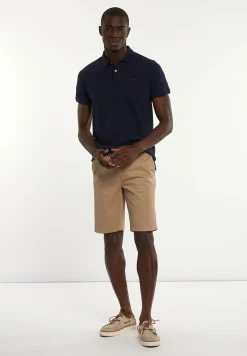 Clearance River Woods Custom fit basic pima katoen polo navy -