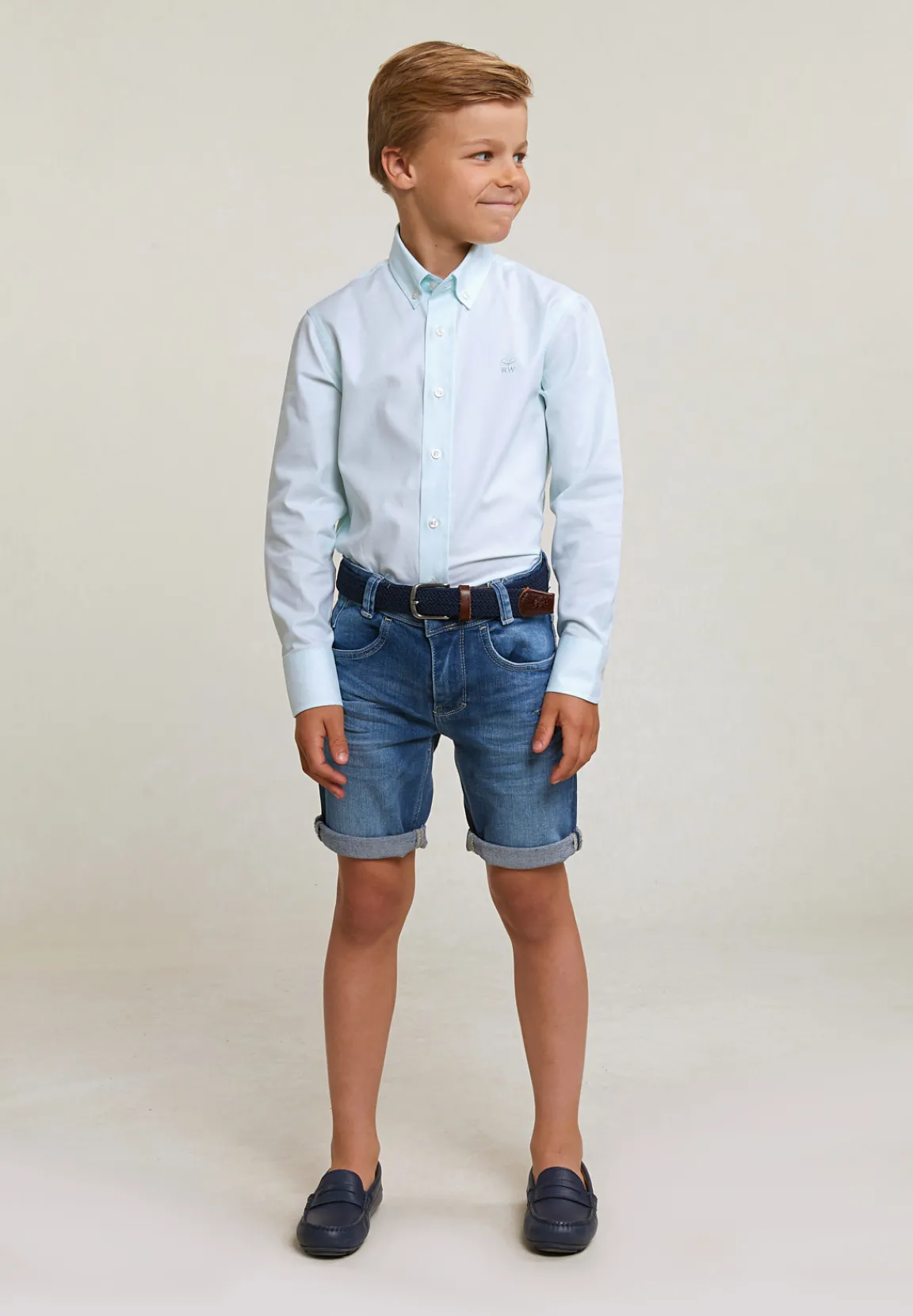 Best River Woods Custom fit effen hemd groen -