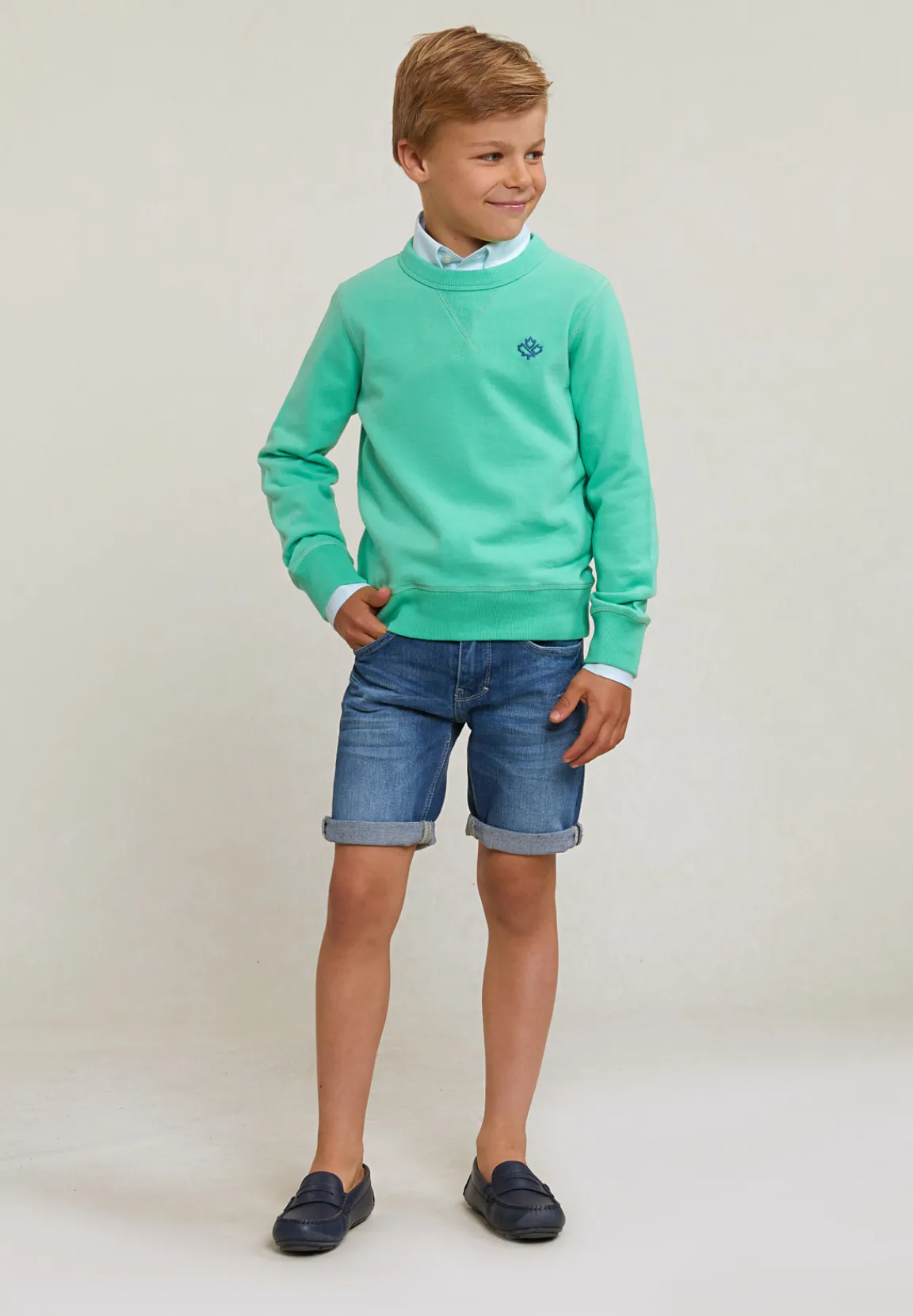 Best River Woods Custom fit effen hemd groen -