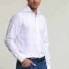 Outlet River Woods Custom fit effen katoenen hemd wit -