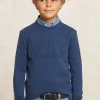 Best River Woods Custom fit fancy katoenen trui ronde hals night blue mix -