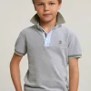 New River Woods Custom fit fancy katoenen polo korte mouwen lt safari mix -