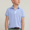 Fashion River Woods Custom fit fancy katoenen polo korte mouwen dark sky mix -