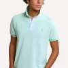Discount River Woods Custom fit fancy katoenen polo lime mix -