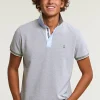 Online River Woods Custom fit fancy katoenen polo lt safari mix -