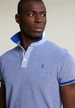 Discount River Woods Custom fit fancy katoenen polo yale blue -