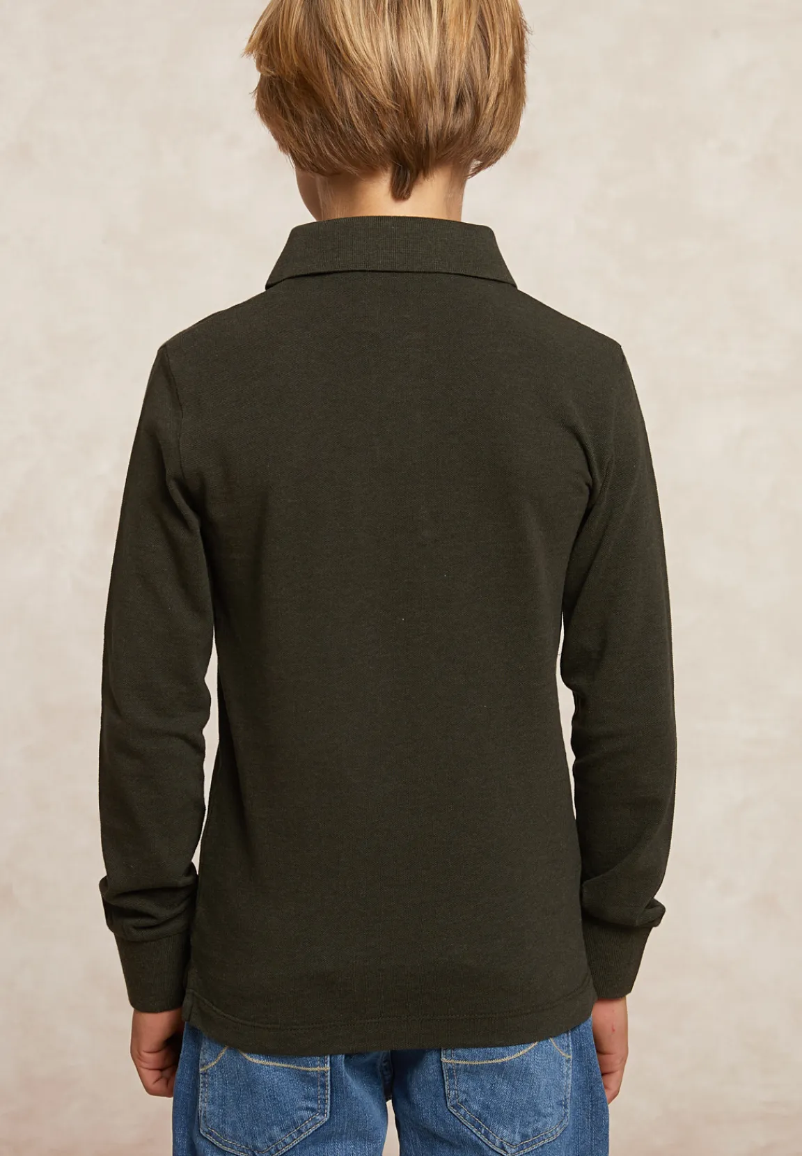 Best River Woods Custom fit fancy pique polo olijfgroen -
