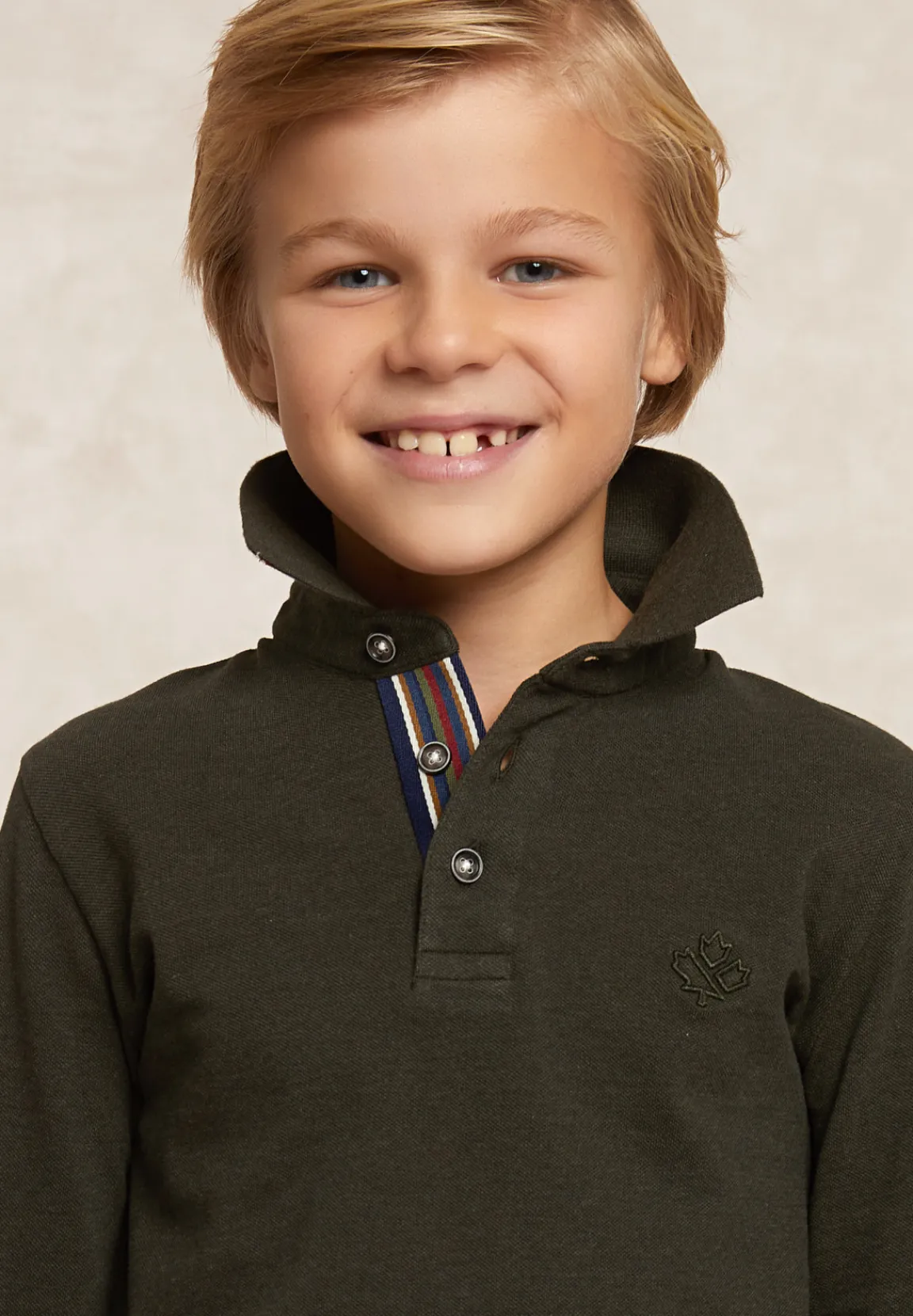 Best River Woods Custom fit fancy pique polo olijfgroen -