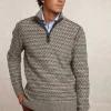 Online River Woods Custom fit fancy wol-kasjmier trui opstaande kraag straw mix -