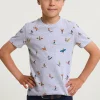 Best River Woods Custom fit fantasie T-shirt oyster mix -
