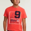 Outlet River Woods Custom fit fantasie T-shirt korte mouwen cornell red -
