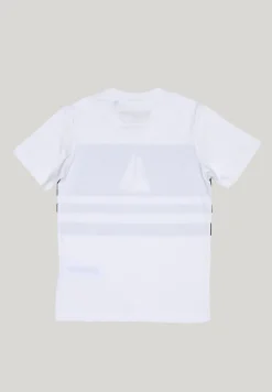 Discount River Woods Custom fit fantasie T-shirt wit/navy -