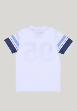 Discount River Woods Custom fit fantasie T-shirt blauw/wit -