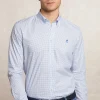 Fashion River Woods Custom fit fantasiehemd blauw/wit -