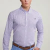 Online River Woods Custom fit fantasiehemd blauw/rood -
