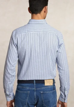Hot River Woods Custom fit fantasiehemd blauw -