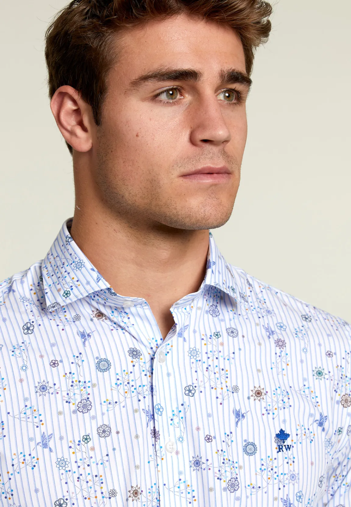 New River Woods Custom fit fantasiehemd multi -