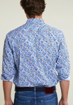 Outlet River Woods Custom fit gebloemd hemd multi -