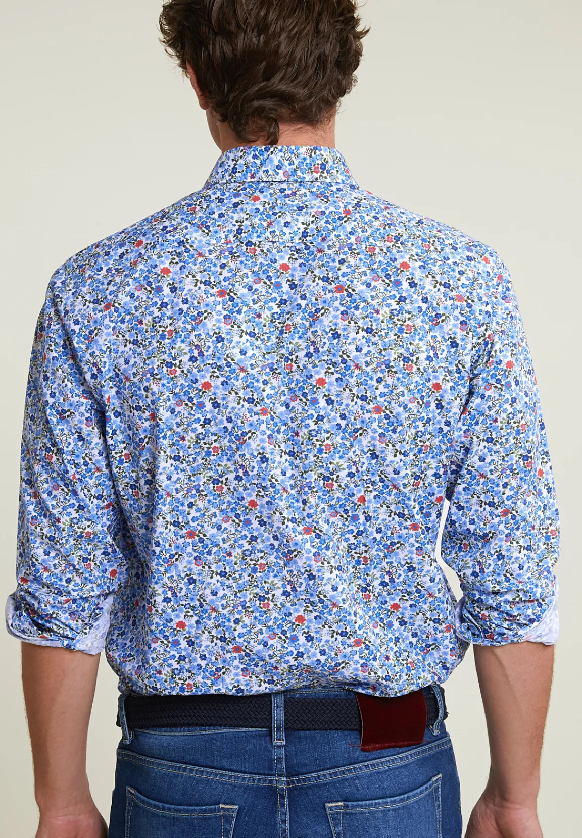 Outlet River Woods Custom fit gebloemd hemd multi -