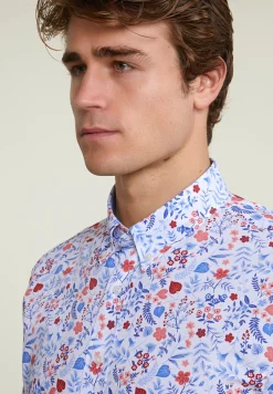 Discount River Woods Custom fit gebloemd hemd multi -