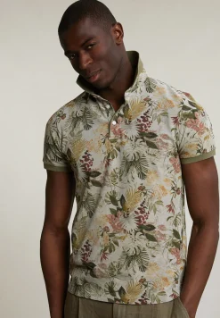 Best River Woods Custom fit gebloemde katoenen polo safari mix -