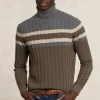 Clearance River Woods Custom fit geribde wol-kasjmier rolkraagtrui hazel mix -